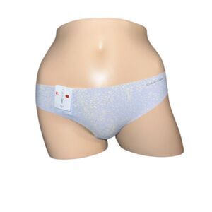 Calvin Klein Purple Leopard Women's Invisibles Thong Underwear D3507 Large NWT